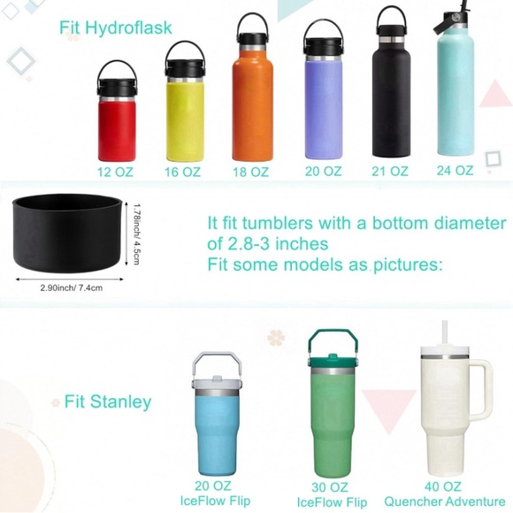 Pink Silicone Boot For Stanley Cup & Other Tumblers - Picture 3 of 3